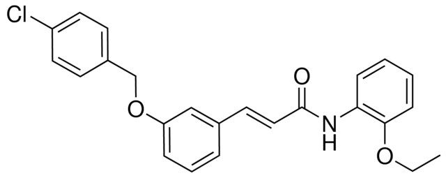 3-(3-((4-CHLOROBENZYL)OXY)PHENYL)-N-(2-ETHOXYPHENYL)-2-PROPENAMIDE