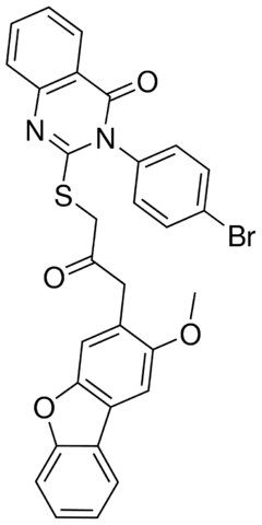 3-(4-BROMOPHENYL)-2-{[3-(2-METHOXYDIBENZO[B,D]FURAN-3-YL)-2-OXOPROPYL]SULFANYL}-4(3H)-QUINAZOLINONE