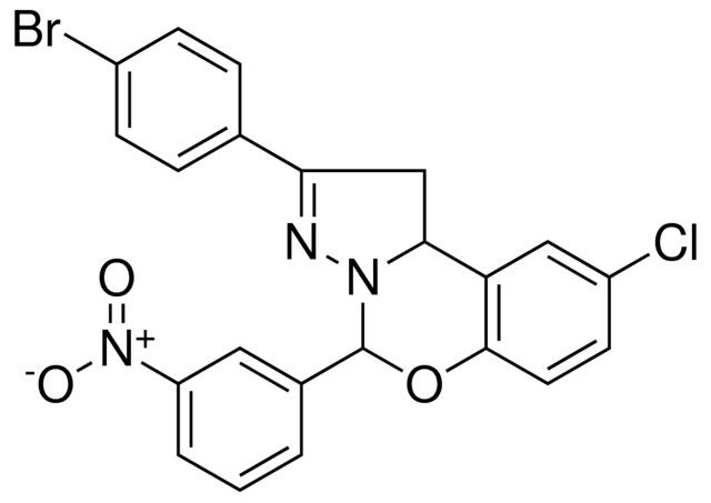 2(4-BR-PH)-8-CL-4-(3-NITRO-PH)-1,9B-2H-5-OXA-3,3A-DIAZA-CYCLOPENTA(A)NAPHTHALENE