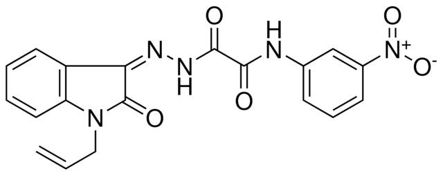 2(N'-(1-ALLYL-2-OXO-2H-INDOL-3-YLIDENE)-HYDRAZINO)-N-(3-NITRO-PH)2-OXO-ACETAMIDE