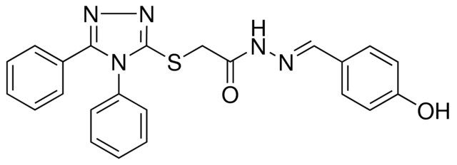 2(4,5DI-PH-4H(1,2,4)TRIAZOL-3-YLSULFANYL)ACETIC ACID (4-HO-BENZYLIDENE)HYDRAZIDE