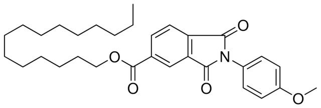 2(4-MEO-PH)1,3-DIOXO-2,3-DIHYDRO-1H-ISOINDOLE-5-CARBOXYLIC ACID PENTADECYL ESTER