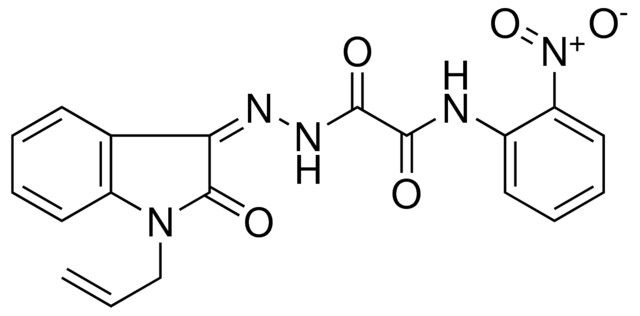 2(N'-(1-ALLYL-2-OXO-2H-INDOL-3-YLIDENE)-HYDRAZINO)-N-(2-NITRO-PH)2-OXO-ACETAMIDE