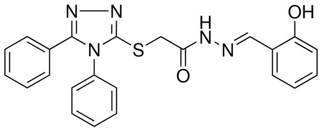 2(4,5DI-PH-4H(1,2,4)TRIAZOL-3-YLSULFANYL)ACETIC ACID (2-HO-BENZYLIDENE)HYDRAZIDE