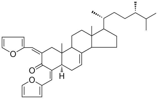 2,4-BIS-(FURFURYLIDENE)-5-ALPHA-ERGOST-7-EN-3-ONE