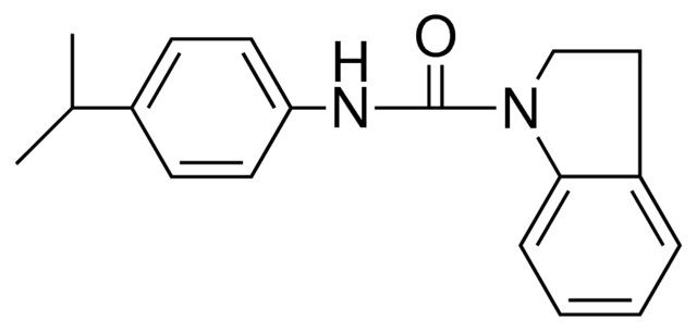 2,3-DIHYDRO-INDOLE-1-CARBOXYLIC ACID (4-ISOPROPYL-PHENYL)-AMIDE