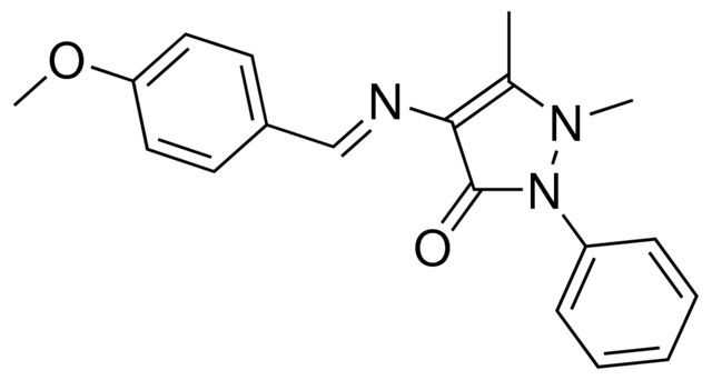 2,3-DIMETHYL-4-(4-METHOXYBENZYLIDENEAMINO)-1-PHENYL-3-PYRAZOLIN-5-ONE