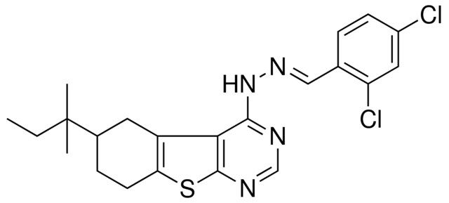 2,4-DICHLOROBENZALDEHYDE (6-TERT-PENTYL-5,6,7,8-TETRAHYDRO[1]BENZOTHIENO[2,3-D]PYRIMIDIN-4-YL)HYDRAZONE