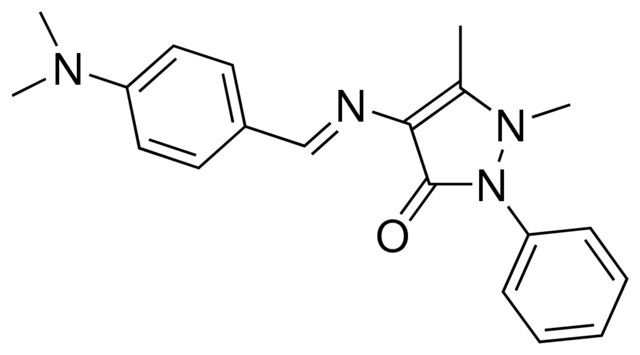 2,3-DIMETHYL-4-(4-(DIMETHYLAMINO)BENZYLIDENEAMINO)-1-PHENYL-3-PYRAZOLIN-5-ONE