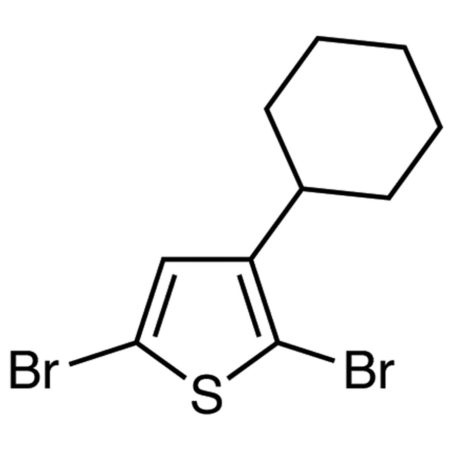 2,5-Dibromo-3-cyclohexylthiophene