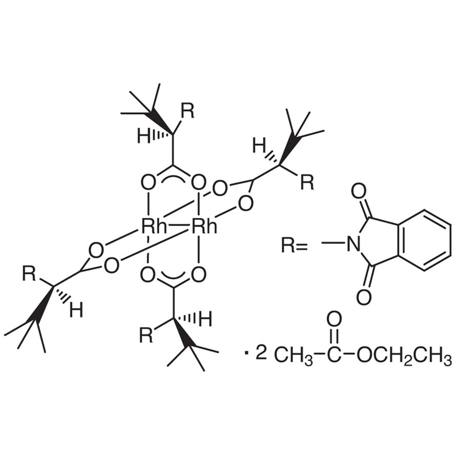 Tetrakis[N-phthaloyl-(R)-tert-leucinato]dirhodium Bis(ethyl Acetate) Adduct