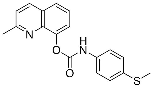 2-METHYL-8-QUINOLINYL N-(4-(METHYLTHIO)PHENYL)CARBAMATE