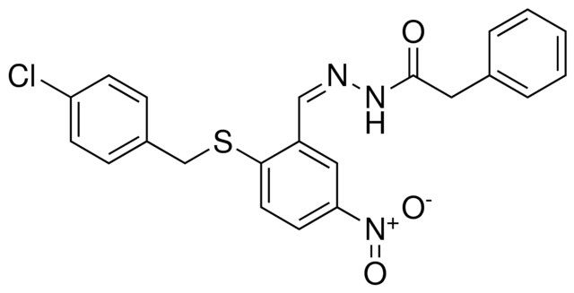 2-PHENYL-ACETIC ACID (2-(4-CHLORO-BENZYLSULFANYL)-5-NITRO-BENZYLIDENE)-HYDRAZIDE