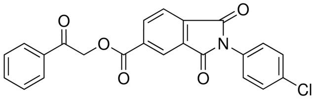 2-OXO-2-PHENYLETHYL 2-(4-CHLOROPHENYL)-1,3-DIOXO-5-ISOINDOLINECARBOXYLATE