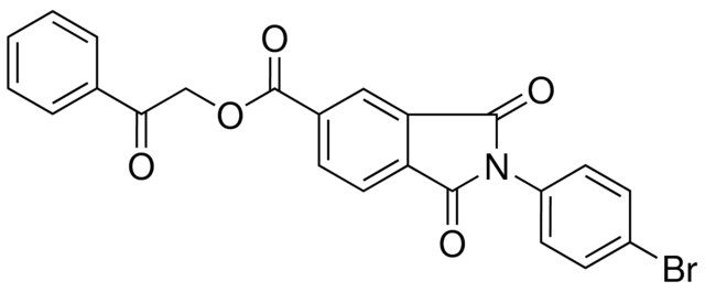 2-OXO-2-PHENYLETHYL 2-(4-BROMOPHENYL)-1,3-DIOXO-5-ISOINDOLINECARBOXYLATE