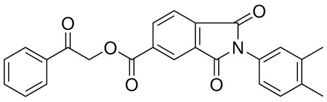 2-OXO-2-PHENYLETHYL 2-(3,4-DIMETHYLPHENYL)-1,3-DIOXO-5-ISOINDOLINECARBOXYLATE