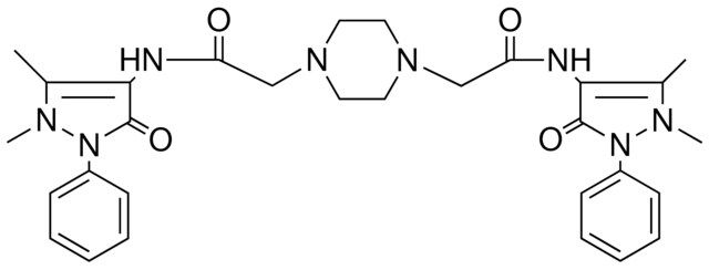 2,2'-(PIPERAZINE-1,4-DIYL)BIS(N-(1,5-DIMETHYL-3-OXO-2-PHENYL-2,3-DIHYDRO-1H-PYRAZOL-4-YL)ACETAMIDE)