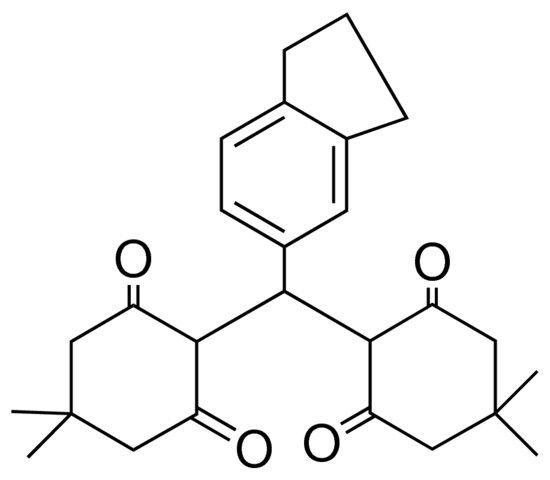 2,2'-(5-INDANYLMETHYLENE)-BIS-(5,5-DIMETHYL-1,3-CYCLOHEXANEDIONE)