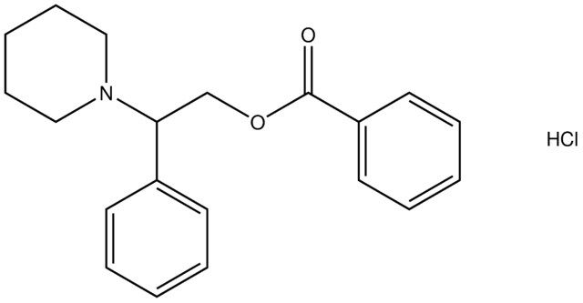 2-phenyl-2-(1-piperidinyl)ethyl benzoate hydrochloride