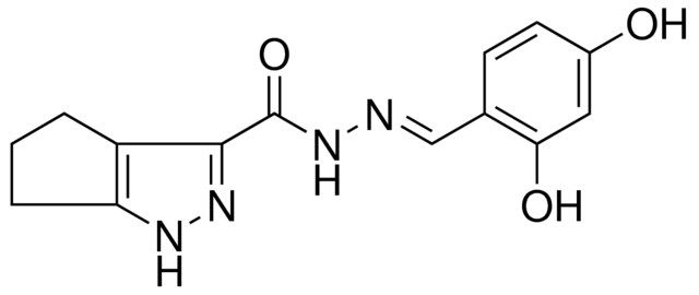 1,4,5,6-4H-CYCLOPENTAPYRAZOLE-3-CARBOXYLIC ACID (2,4-DI-HO-BENZYLIDENE)HYDRAZIDE