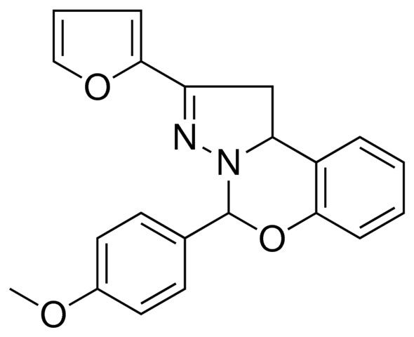 2-FURAN-2-YL-4-(4-MEO-PH)-1,9B-DIHYDRO-5-OXA-3,3A-DIAZA-CYCLOPENTA(A)NAPHTHALENE