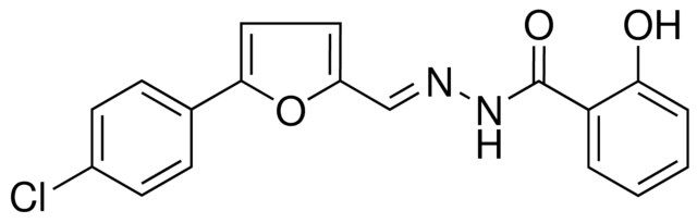 2-HYDROXY-BENZOIC ACID (5-(4-CHLORO-PHENYL)-FURAN-2-YLMETHYLENE)-HYDRAZIDE