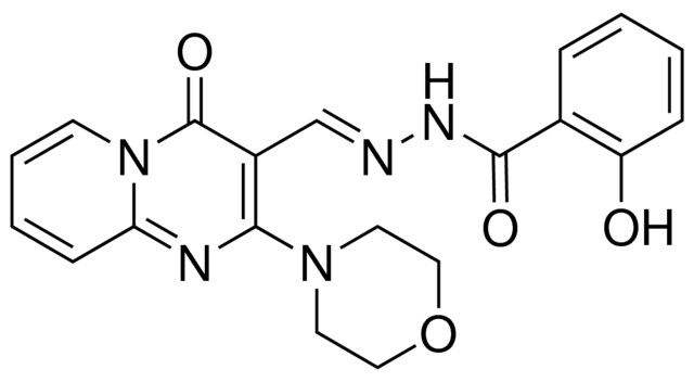 2-HYDROXY-N'-{(E)-[2-(4-MORPHOLINYL)-4-OXO-4H-PYRIDO[1,2-A]PYRIMIDIN-3-YL]METHYLIDENE}BENZOHYDRAZIDE