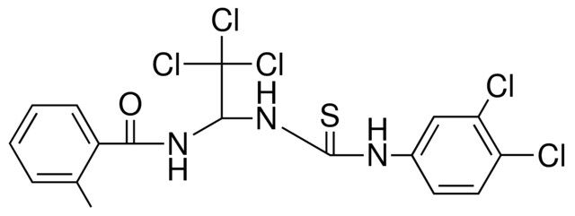 2-ME-N-(2,2,2-TRICHLORO-1-(3-(3,4-DICHLORO-PHENYL)-THIOUREIDO)-ETHYL)-BENZAMIDE