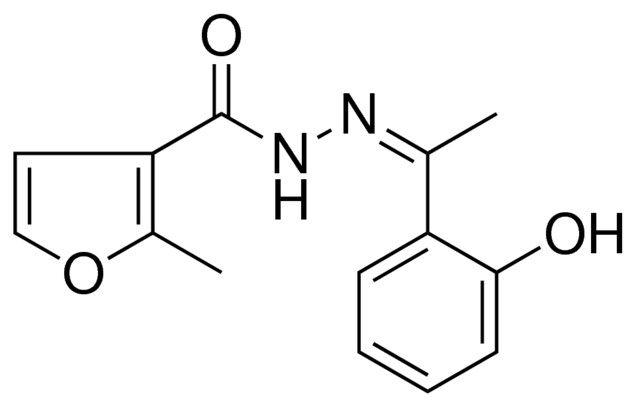 2-METHYL-FURAN-3-CARBOXYLIC ACID (1-(2-HYDROXY-PHENYL)-ETHYLIDENE)-HYDRAZIDE