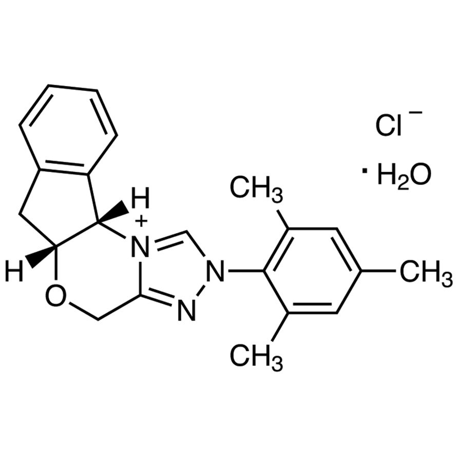 (+)-(5aR,10bS)-5a,10b-Dihydro-2-(2,4,6-trimethylphenyl)-4H,6H-indeno[2,1-b][1,2,4]triazolo[4,3-d][1,4]oxazinium Chloride Monohydrate