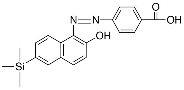 4-(2-HYDROXY-6-(TRIMETHYLSILYL)-1-NAPHTHYLAZO)BENZOIC ACID