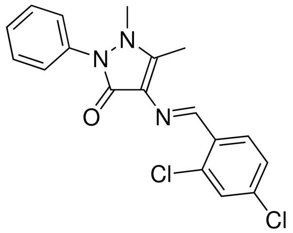 4-(2,4-DICHLOROBENZYLIDENEAMINO)ANTIPYRINE