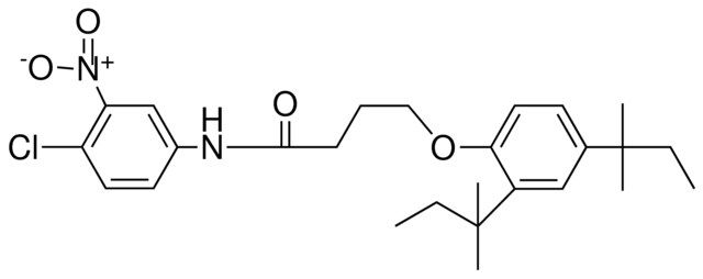 4-(2,4-BIS-(1,1-DIMETHYL-PROPYL)-PHENOXY)-N-(4-CHLORO-3-NITRO-PHENYL)-BUTYRAMIDE