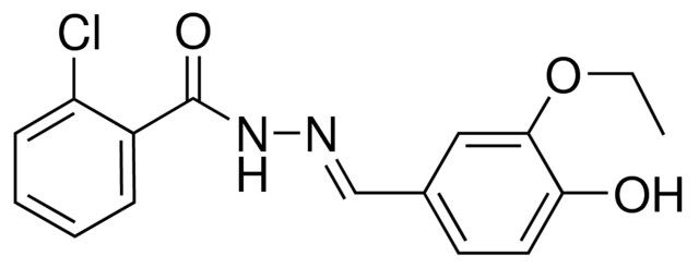 2-CHLORO-N'-(3-ETHOXY-4-HYDROXYBENZYLIDENE)BENZOHYDRAZIDE