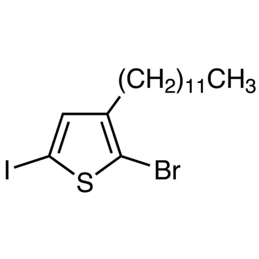 2-Bromo-3-dodecyl-5-iodothiophene (stabilized with Copper chip)