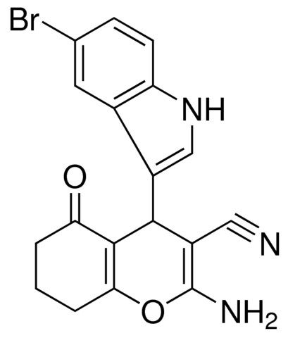 2-AMINO-4-(5-BROMO-1H-INDOL-3-YL)-5-OXO-5,6,7,8-TETRAHYDRO-4H-CHROMENE-3-CARBONITRILE