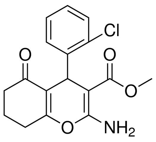 2-AMINO-4-(2-CL-PH)-5-OXO-5,6,7,8-4H-4H-CHROMENE-3-CARBOXYLIC ACID METHYL ESTER