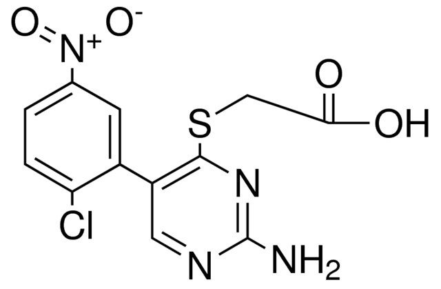 2-AMINO-5-(2-CHLORO-5-NITROPHENYL)-4-PYRIMIDINETHIOGLYCOLIC ACID