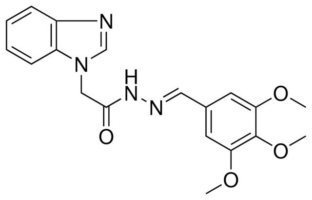 2-BENZOIMIDAZOL-1-YL-ACETIC ACID (3,4,5-TRIMETHOXY-BENZYLIDENE)-HYDRAZIDE