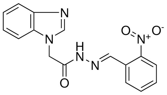 2-BENZOIMIDAZOL-1-YL-ACETIC ACID (2-NITRO-BENZYLIDENE)-HYDRAZIDE