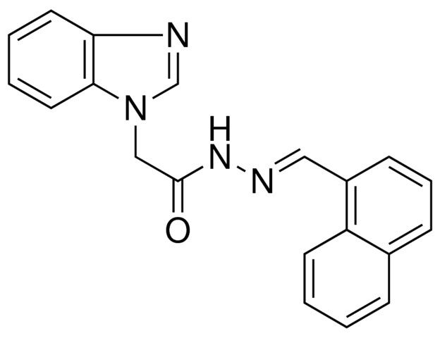 2-BENZOIMIDAZOL-1-YL-ACETIC ACID NAPHTHALEN-1-YLMETHYLENE-HYDRAZIDE