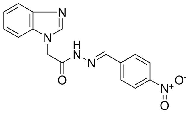 2-BENZOIMIDAZOL-1-YL-ACETIC ACID (4-NITRO-BENZYLIDENE)-HYDRAZIDE