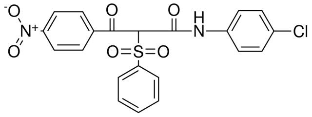 2-BENZENESULFONYL-N-(4-CHLORO-PHENYL)-3-(4-NITRO-PHENYL)-3-OXO-PROPIONAMIDE