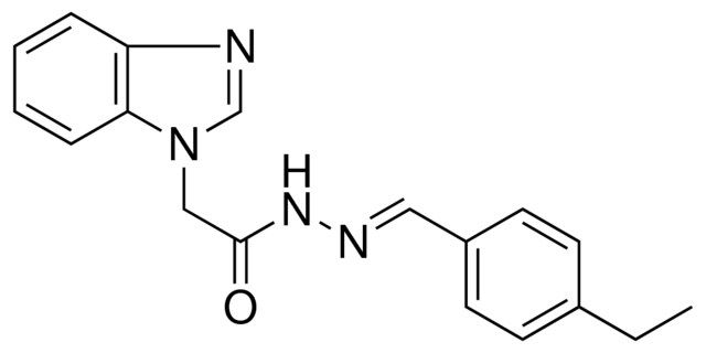 2-BENZOIMIDAZOL-1-YL-ACETIC ACID (4-ETHYL-BENZYLIDENE)-HYDRAZIDE