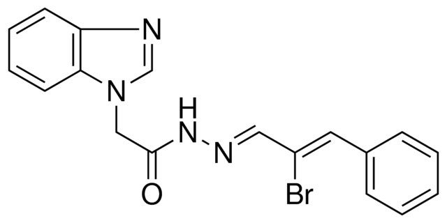 2-BENZOIMIDAZOL-1-YL-ACETIC ACID (2-BROMO-3-PHENYL-ALLYLIDENE)-HYDRAZIDE