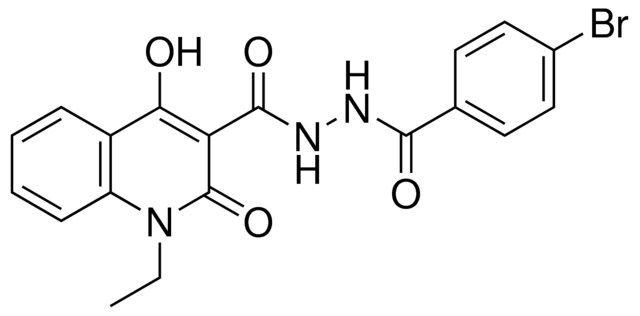 4-BROMO-BENZOIC ACID N'-(1-ET-4-HO-2-OXO-1,2-2H-QUINOLINE-3-CARBONYL)-HYDRAZIDE