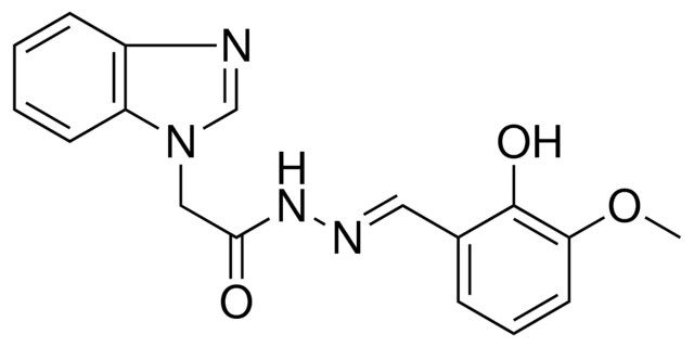 2-BENZOIMIDAZOL-1-YL-ACETIC ACID (2-HYDROXY-3-METHOXY-BENZYLIDENE)-HYDRAZIDE