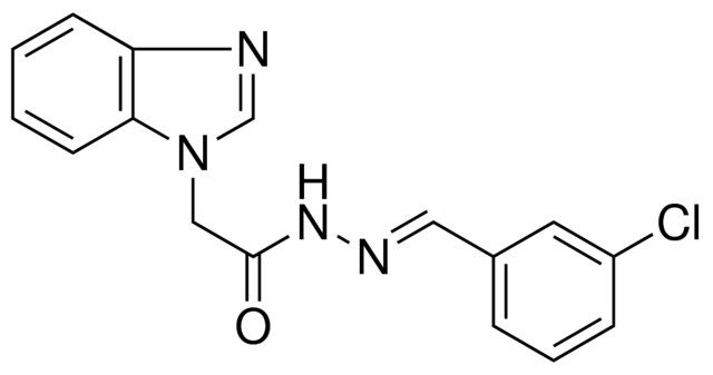 2-BENZOIMIDAZOL-1-YL-ACETIC ACID (3-CHLORO-BENZYLIDENE)-HYDRAZIDE