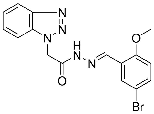 2-BENZOTRIAZOL-1-YL-ACETIC ACID (5-BROMO-2-METHOXY-BENZYLIDENE)-HYDRAZIDE