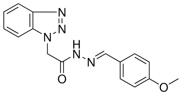 2-BENZOTRIAZOL-1-YL-ACETIC ACID (4-METHOXY-BENZYLIDENE)-HYDRAZIDE